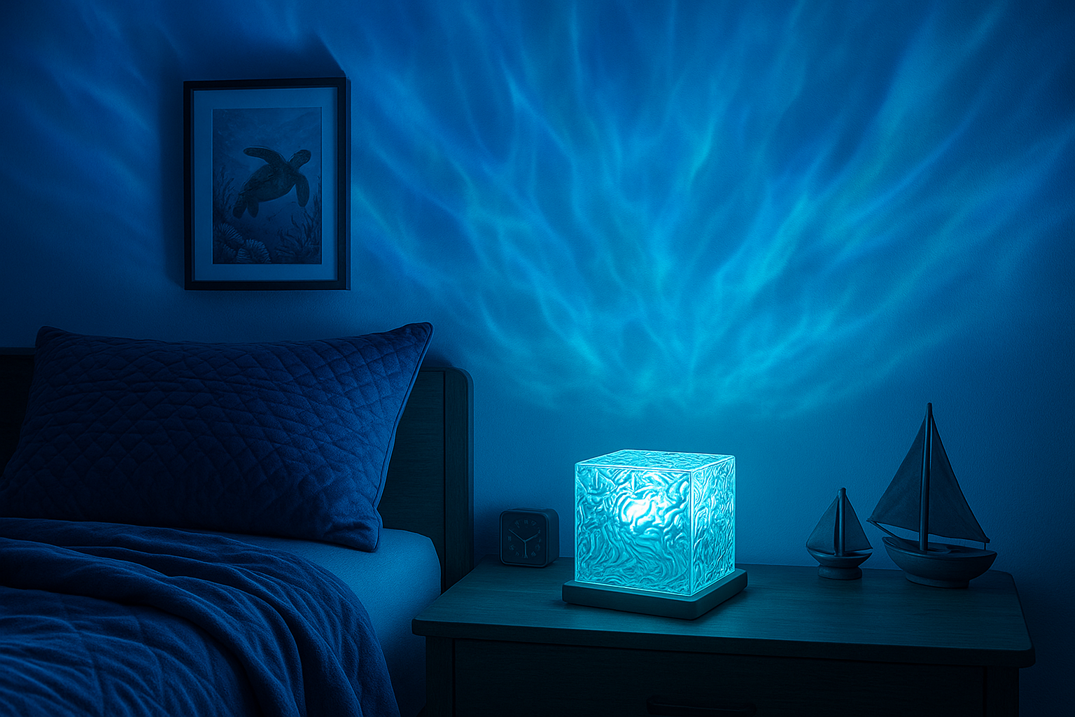 Ambient Water Wave Night Lamp for bedroom