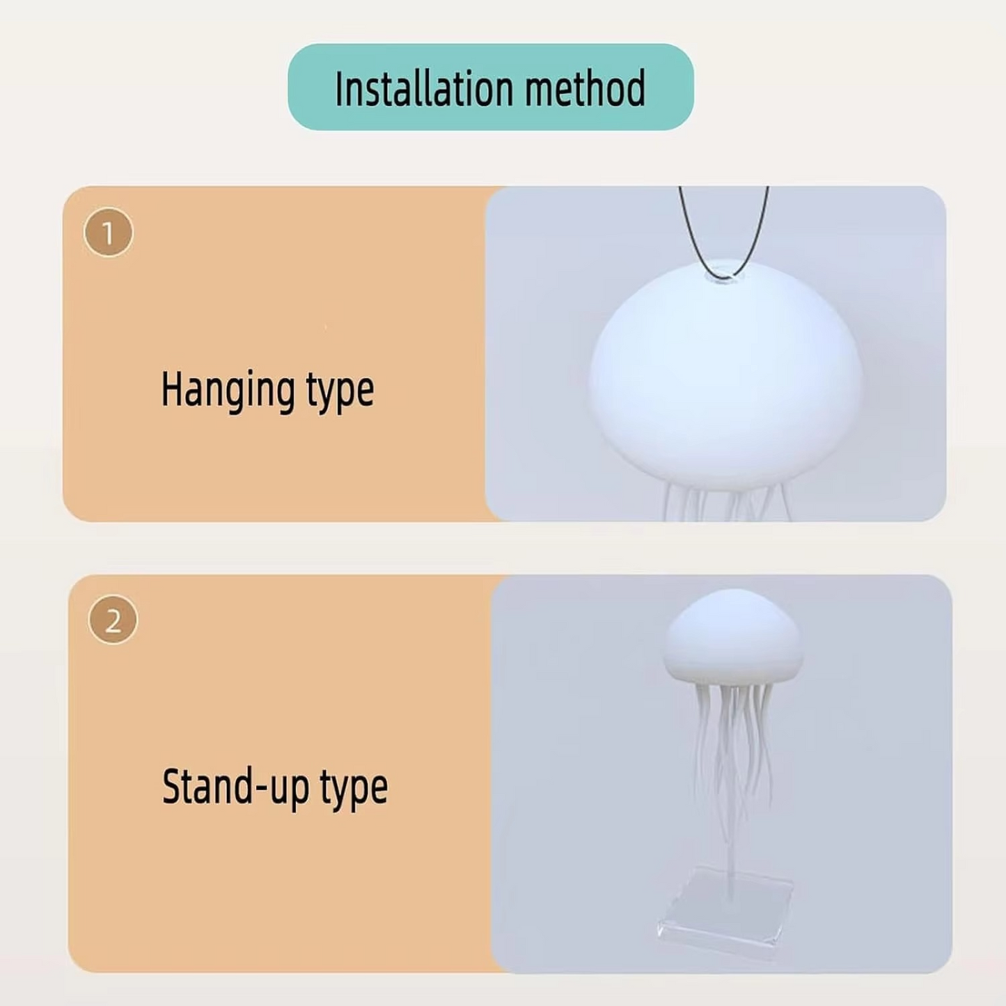Smart LED Jellyfish Lamp With Dancing Tentacles